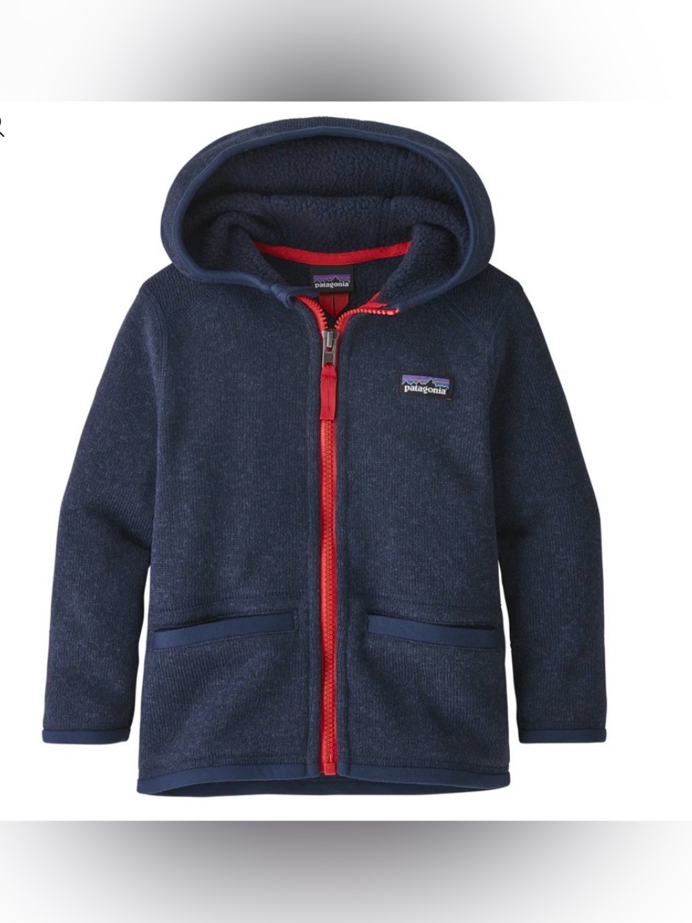 Patagonia Kids Better Sweater Blue/Red Boy’s Size 4T